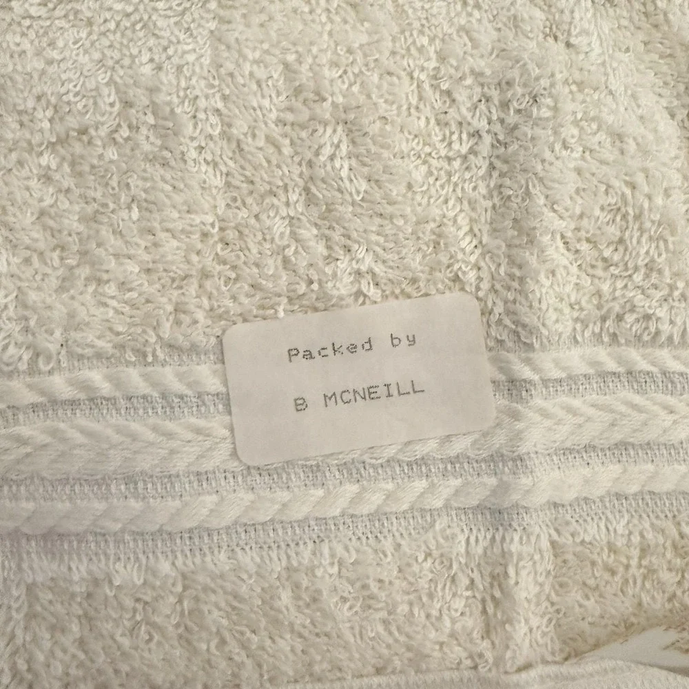R.A. Briggs Vintage Rose Towel Set – 3 Pc Bath Hand Washcloth – 1987 USA NOS